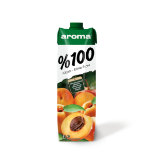 aroma %100 kayısı elma suyu 1lt