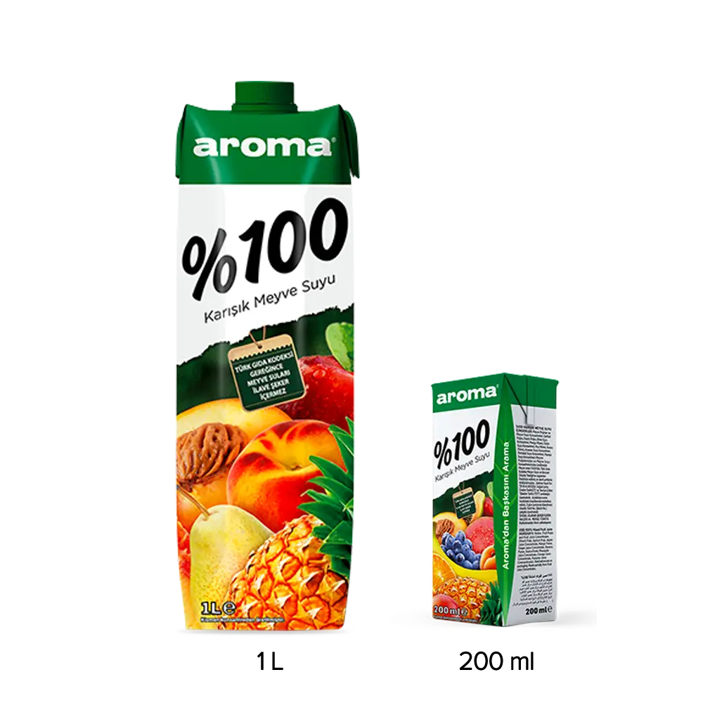 aroma %100 karışık meyve suyu