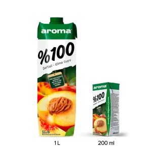 aroma %100 şeftali elma suyu 1