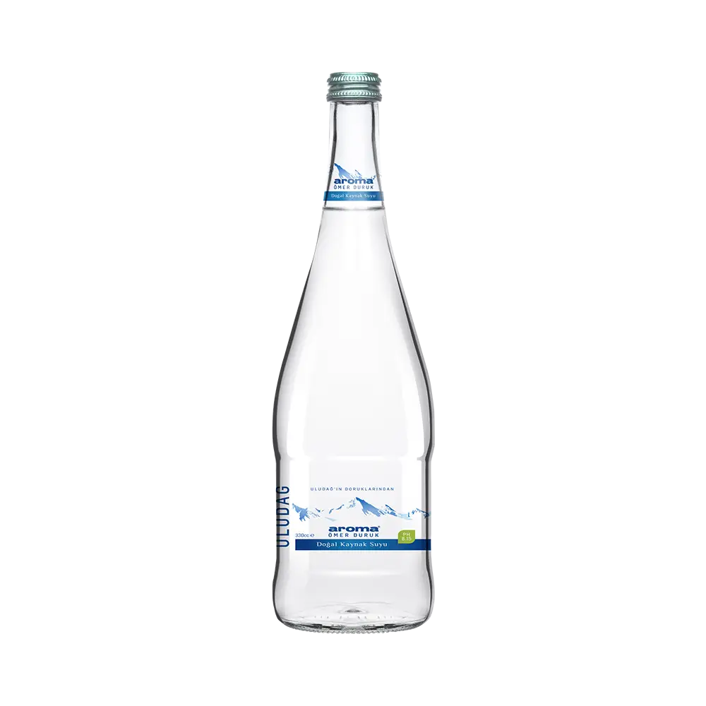 aroma 320 cc cam şişe doağl kaynak suyu